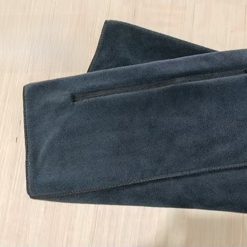 Gym Towel with Zipper Pocket Microfiber Sweat Absorbent